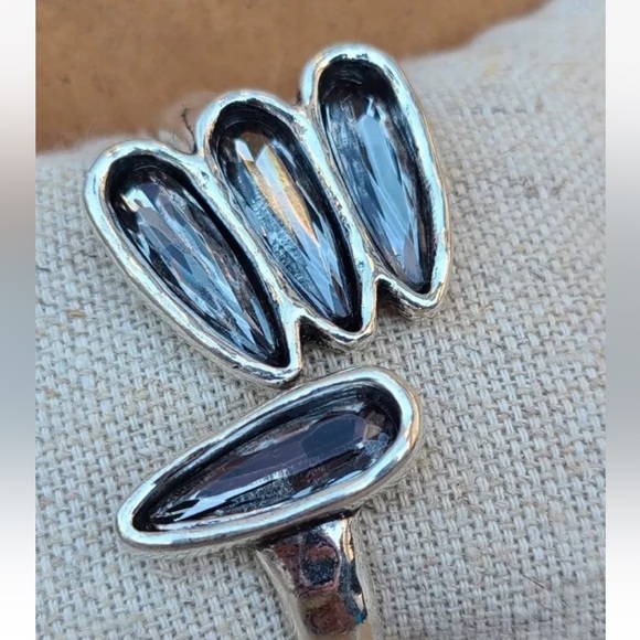 RAW NATURE • Bohemian Bracelet • Silver plated with Swarovski Crystals - Picture 4 of 14